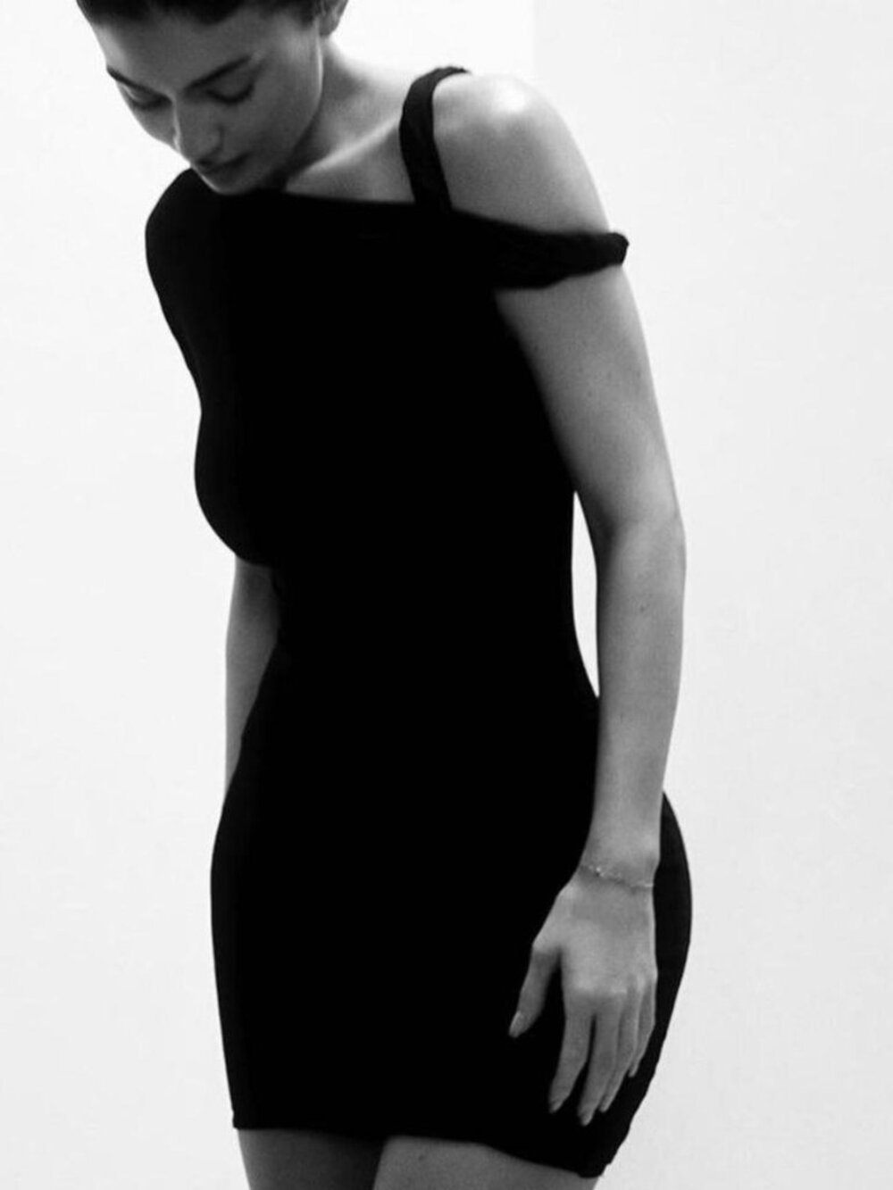 Khy Black bodycon mini dress size